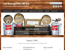 Tablet Screenshot of entreprises3b.com